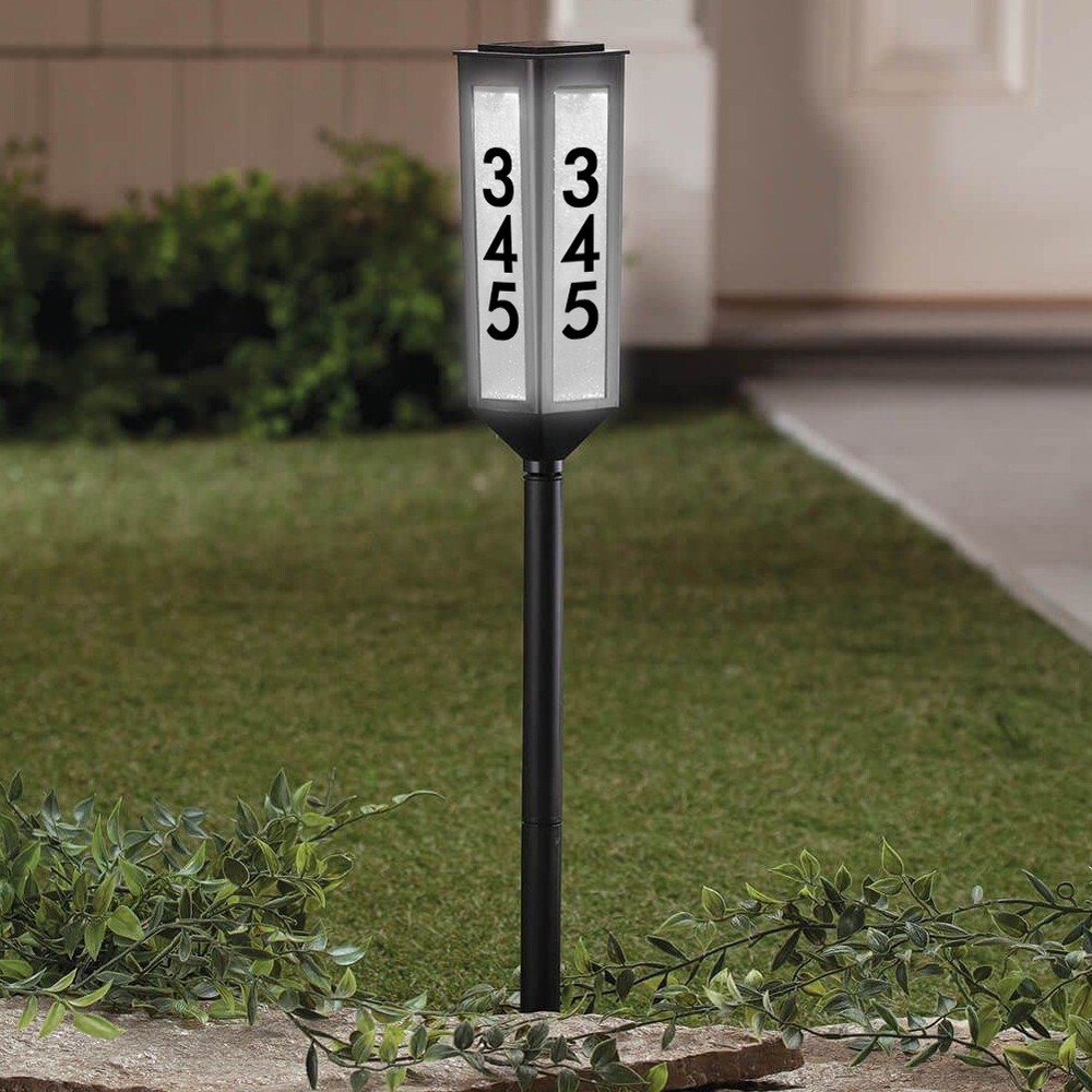 NEW! Solar Powered Address Stake - Wireless LED Light House Number -Customizable