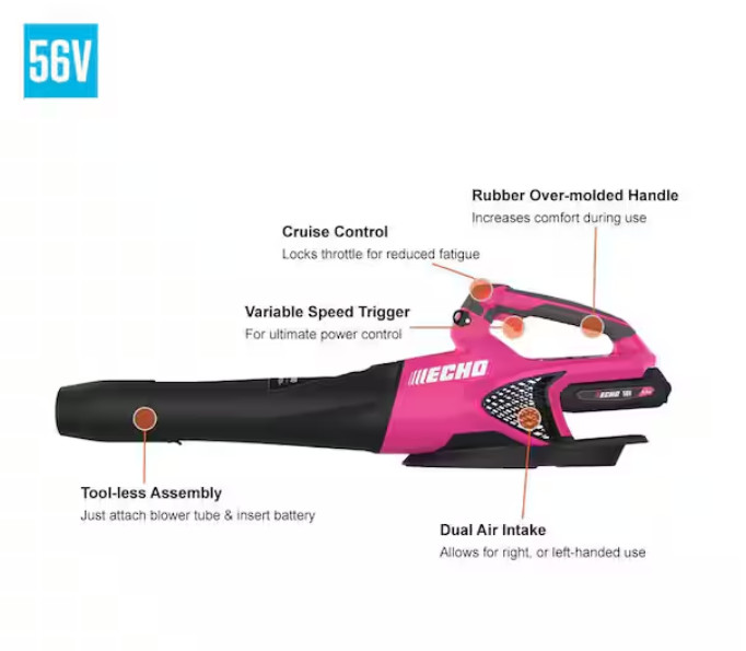 Handheld Leaf Blower Cordless Battery Powered 151 MPH 526 CFM Limited Edition