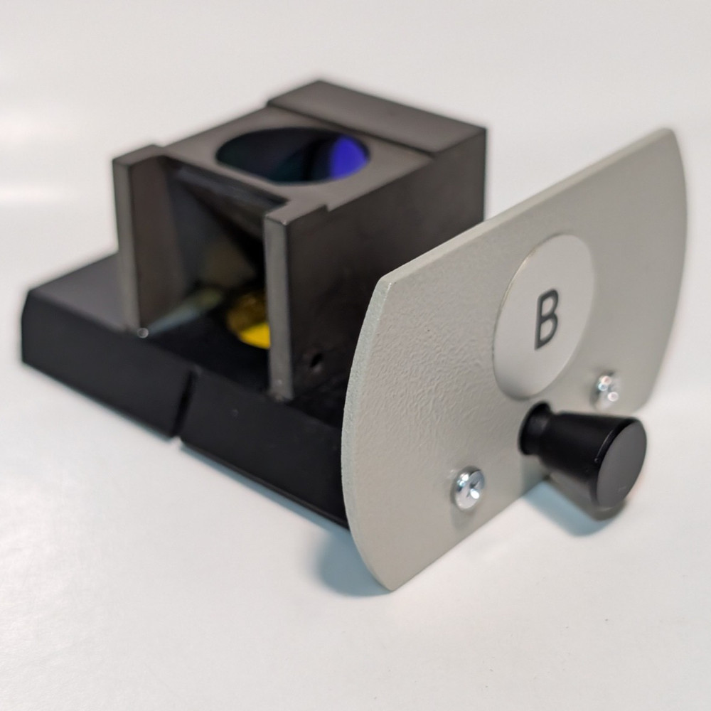 Nikon “B” Dichroic Fluorescence Filter Cube Slider For Microscope