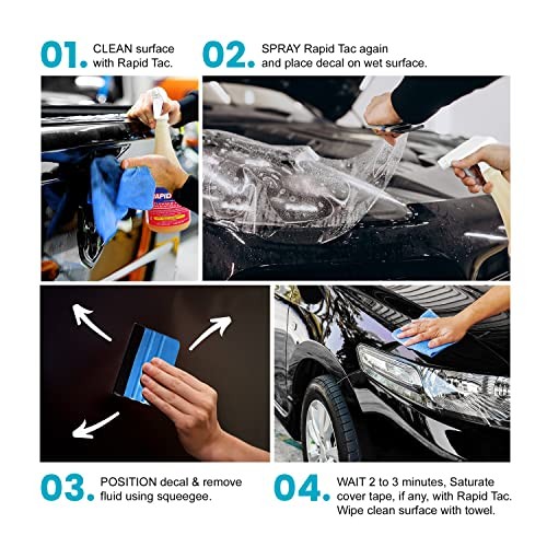 32oz Cleaner and Application Fluid Kit | Includes Felt Edge Squeegee 32 Ounces