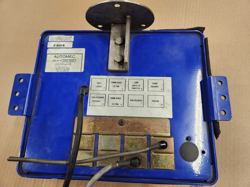 Automec CNC150 Autogauge Control Panel