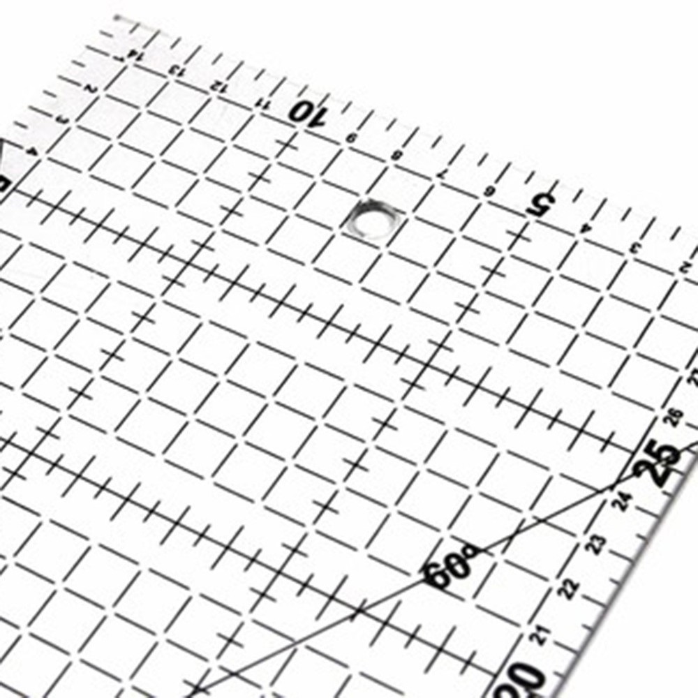 DIY Quilter's Ruler Sewing Ruler Tool with Grid Lines for Easy Precision