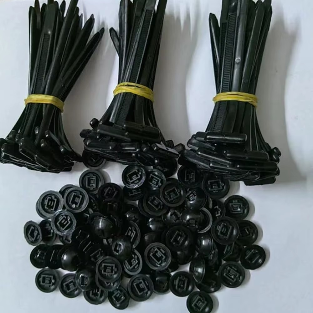 100Pcs Heavy Duty Nylon Universal Cable Tie Buckle Multi Purpose Self-locking Zi