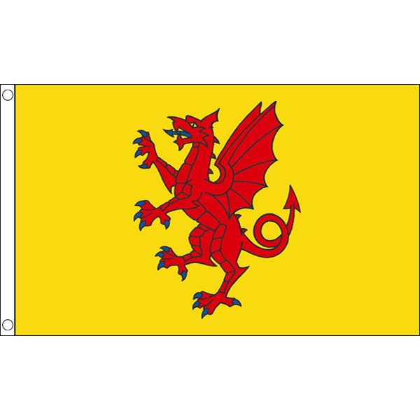 Somerset New Yellow Flag Table Hand Flags Bunting Windsock Scrunchie Display