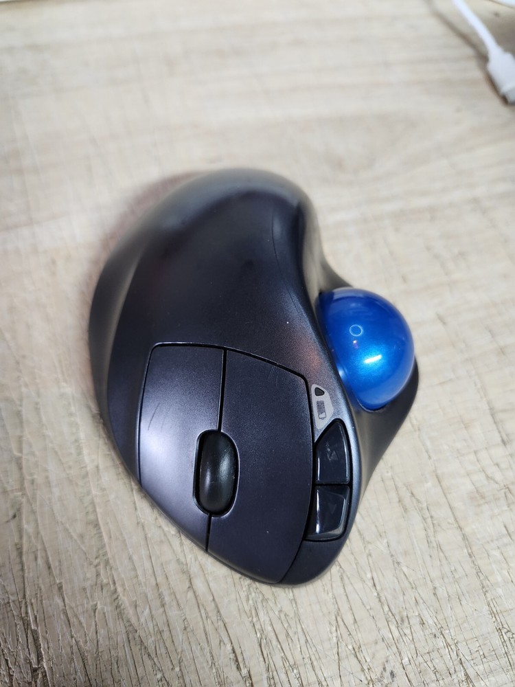 Logitech M570 Wireless USB Trackball Mouse -  Dark Gray