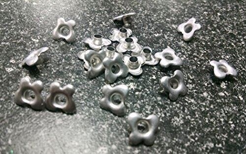 Butterfly Eyelets Set - Silver