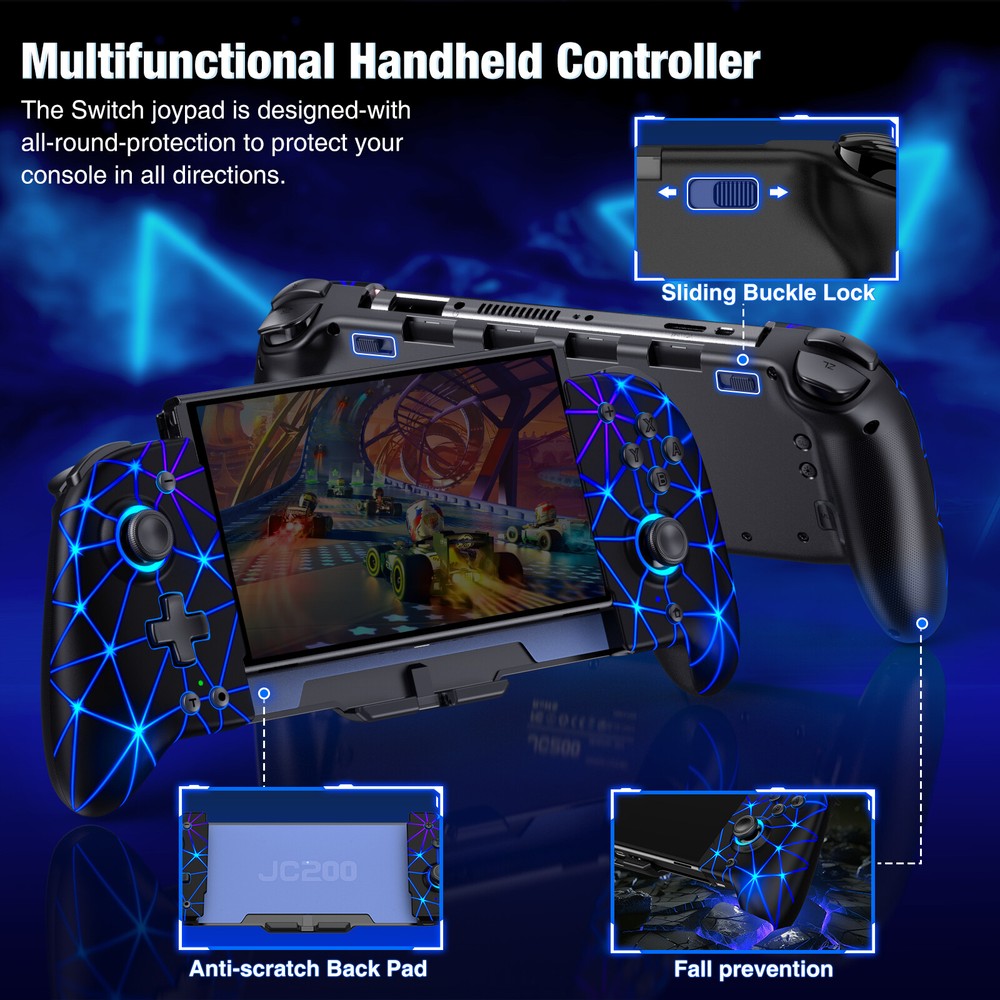 Wireless Joypad Controller,One-Piece Controller for for Nintendo Switch/OLED