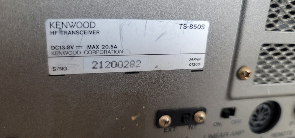KENWOOD TS 850S HF TRANSCEIVER