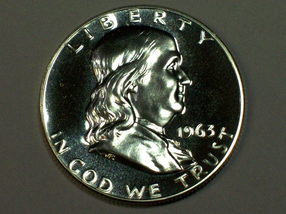 1963 Franklin Half Dollar     Gem Proof       SN8417