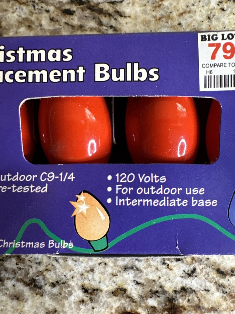 Lot Of 2 C9 Replacement Bulbs Mixed Colors
