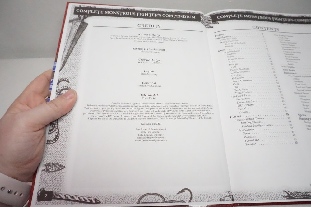 D20: The Complete Monstrous Fighter's Compendium Hardcover