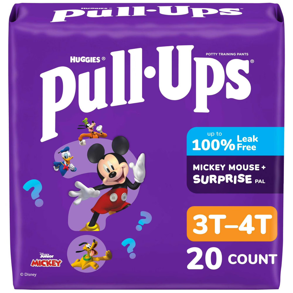 (3 Pack) Pull-Ups Boys' Potty Training Pants, 3T-4T (32-40 lbs), 20 Count
