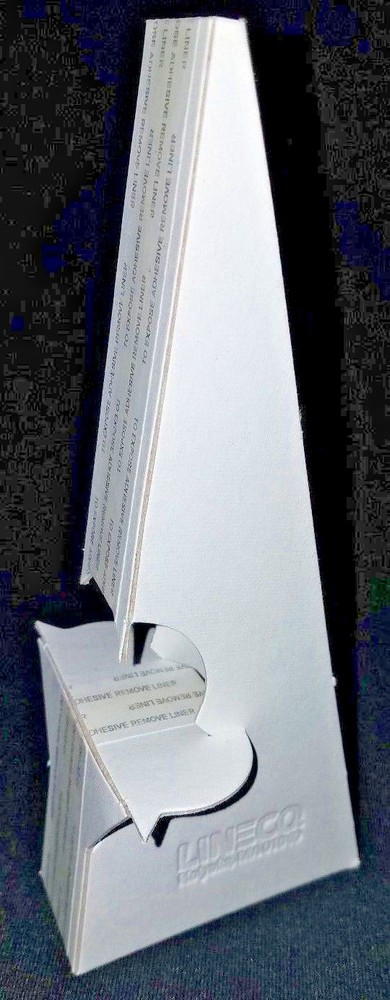 Lineco 7" Self Stick Easel Backs 6/Pkg White Double Wing
