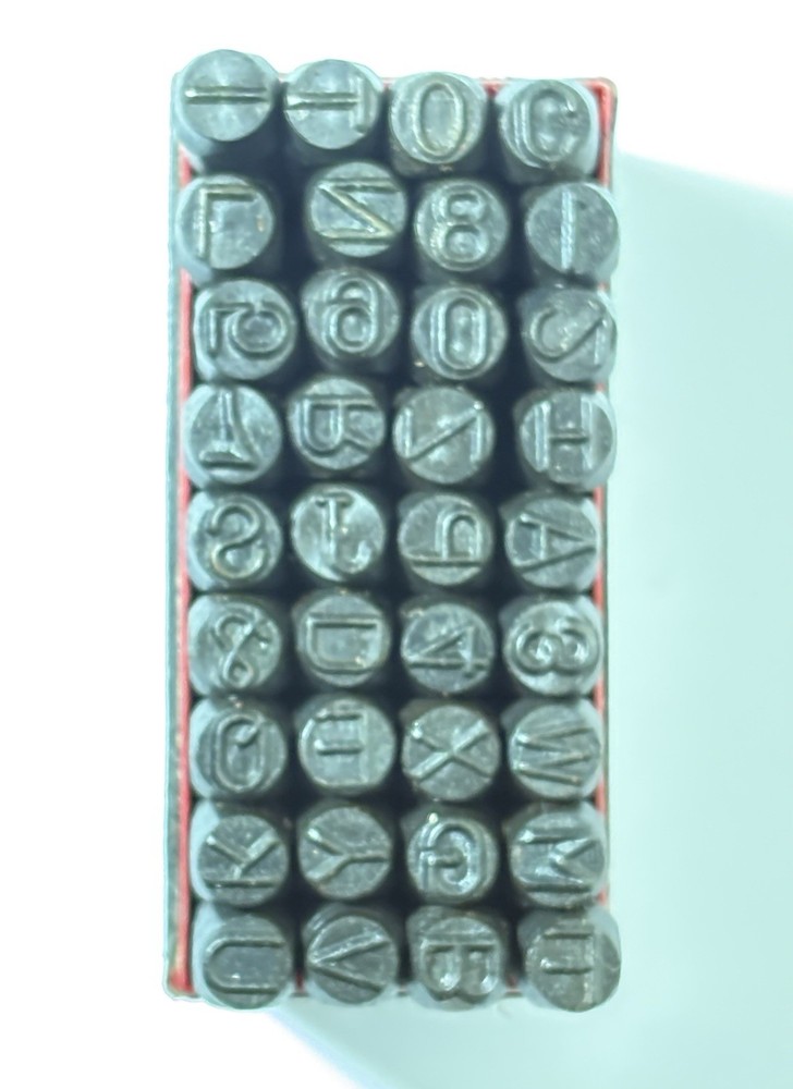 Steel Alphanumeric Punch Set, Hand Stamping Kit