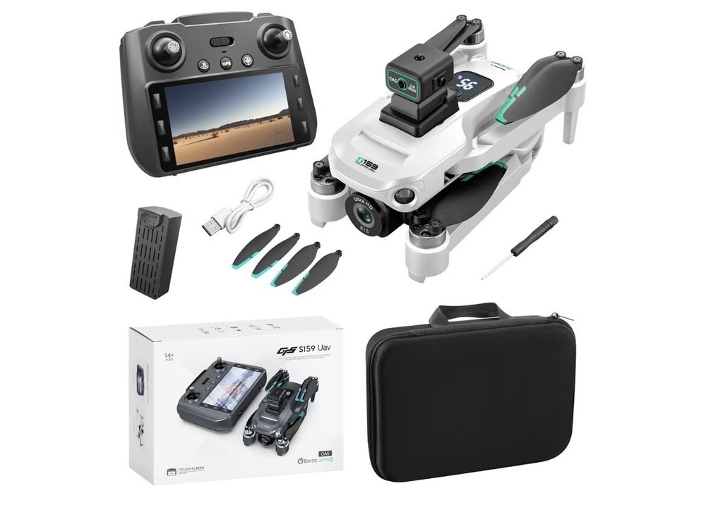 GPS S159 Drone HD Camera Foldable Quadcopter Remote Screen Obstacle Avoidance
