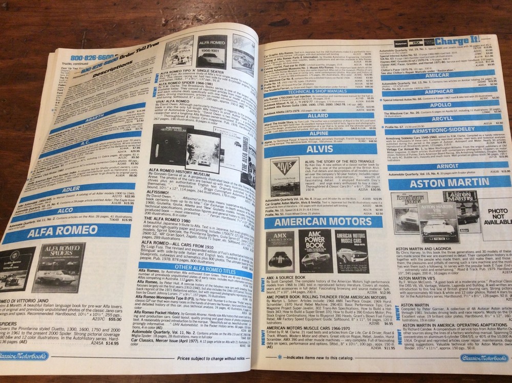 Classic Motorbooks 1983 Catalog