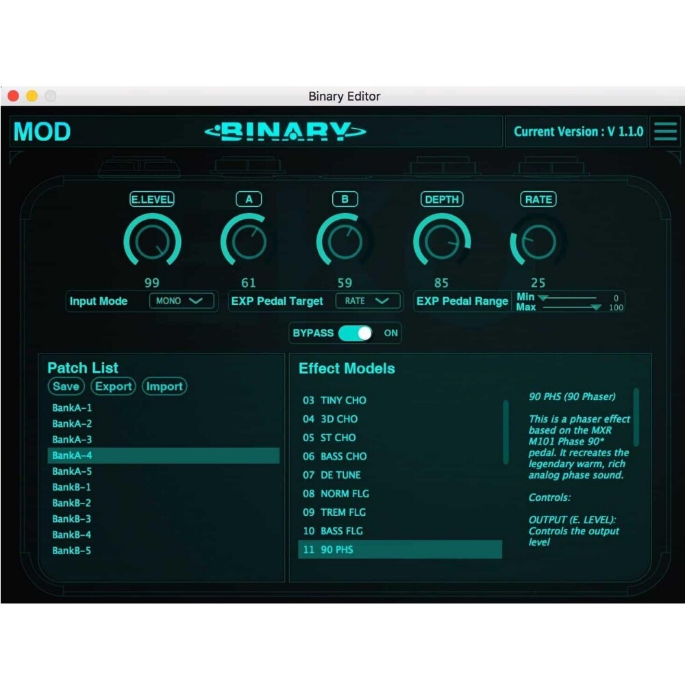 HOTONE BINARY IR CAB Impulse Response Cabinet Simulator Guitar USB FX Pedal