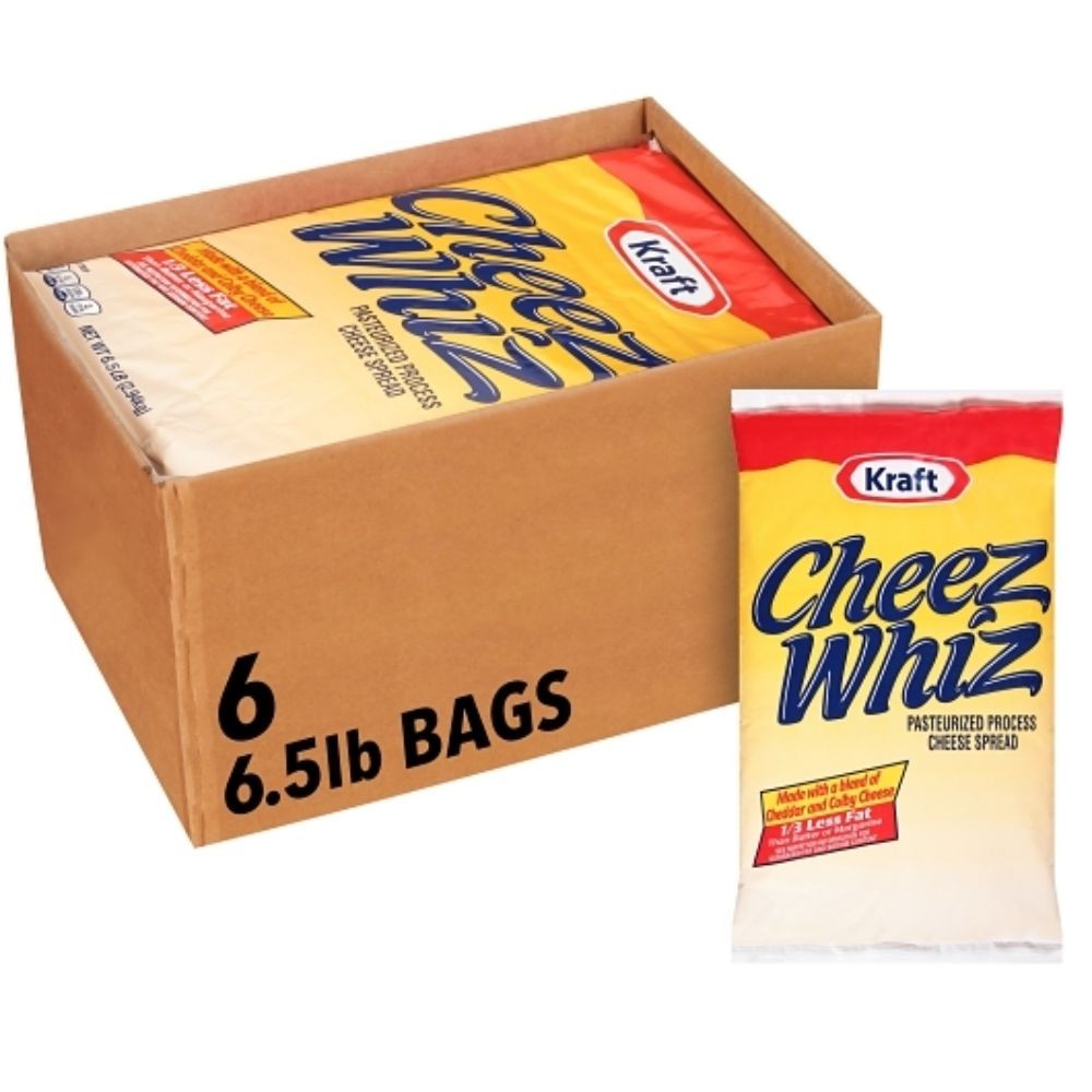 Cheeze Whiz Spread Processed Pouch, 6.5 Pounds, 6 Per Case