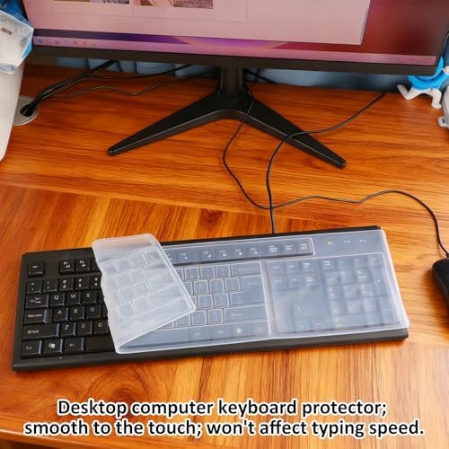Universal Silicone Keyboard Cover Protector Skin for Desktop Computer Keys