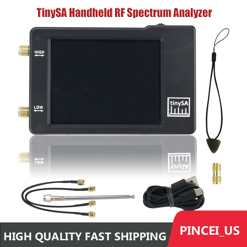 TinySA Handheld RF Spectrum Analyzer 2.8" Touch Screen Display Built-in Battery