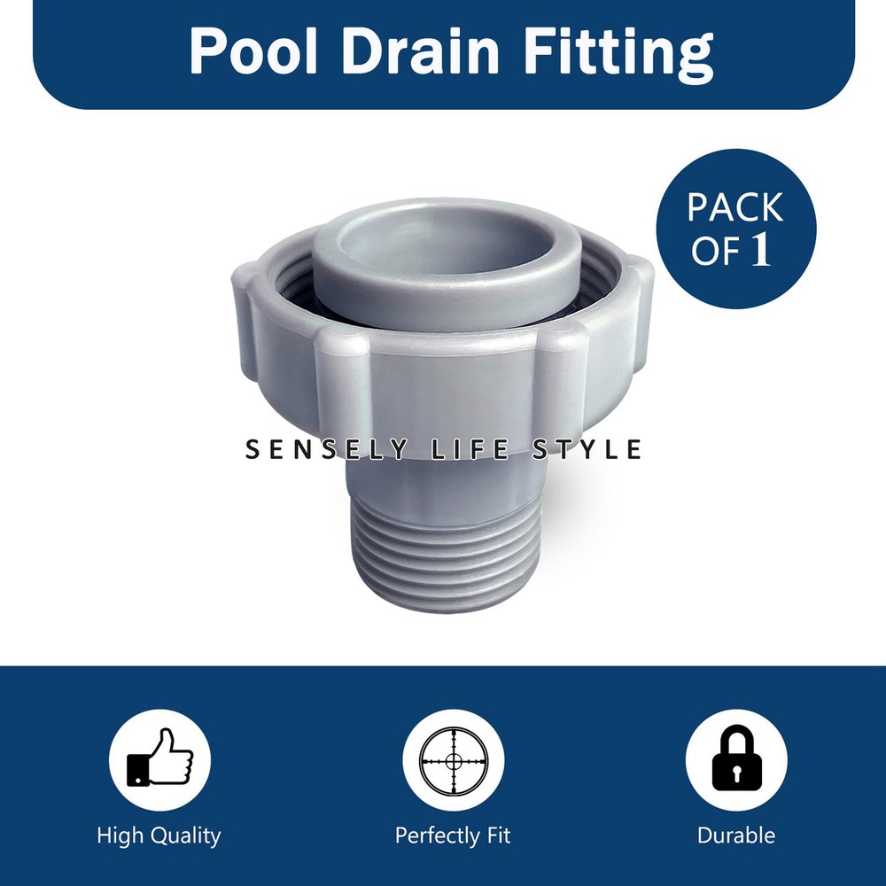 Above-ground Pool Joint Drain Connector Pipe Hose Adapter Fitting Connects