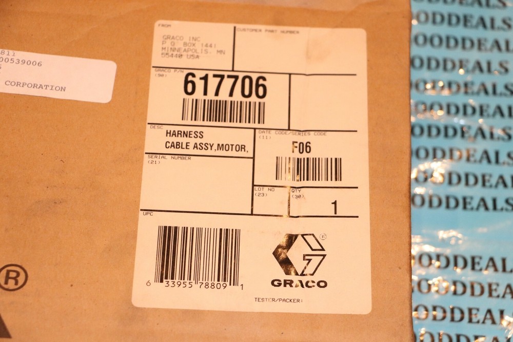 Graco 617706 Harness Cable Assembly New