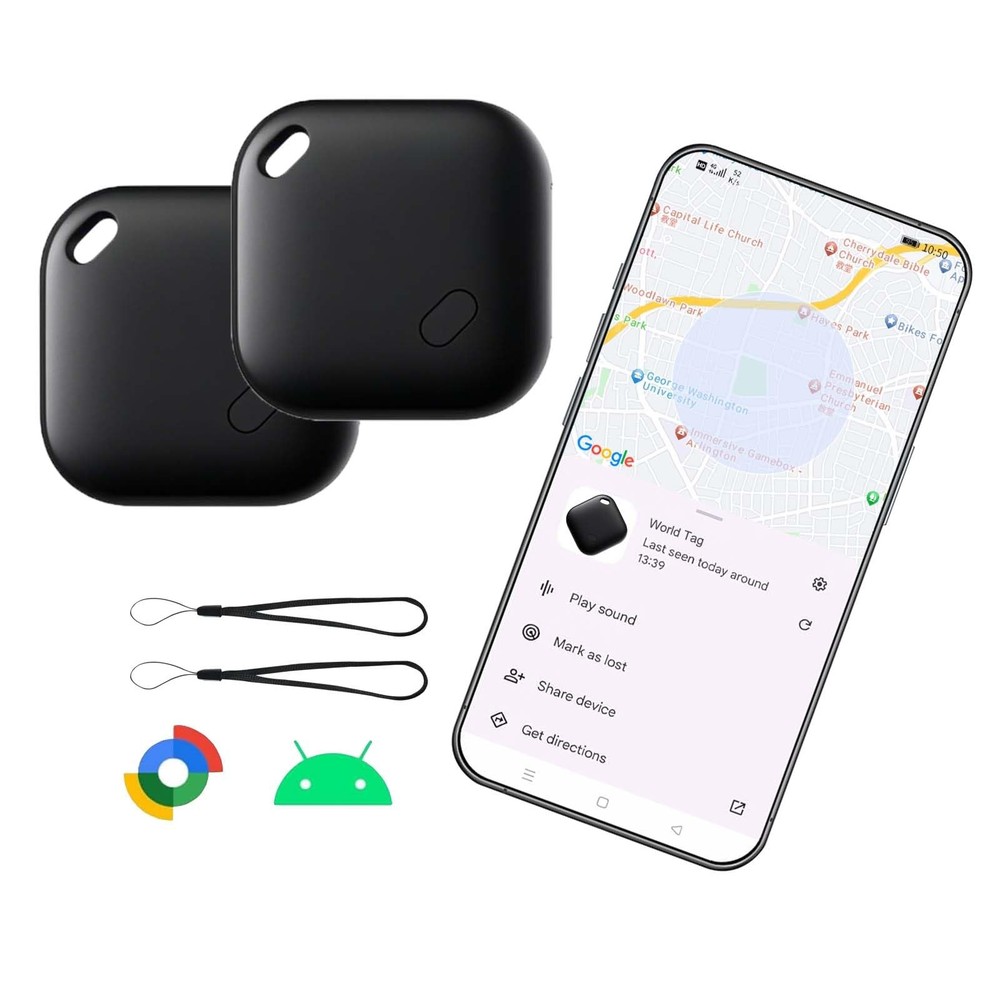 Android air Tags-2 Pack,Air Tag for Android,Google Certified Android Tracker ...