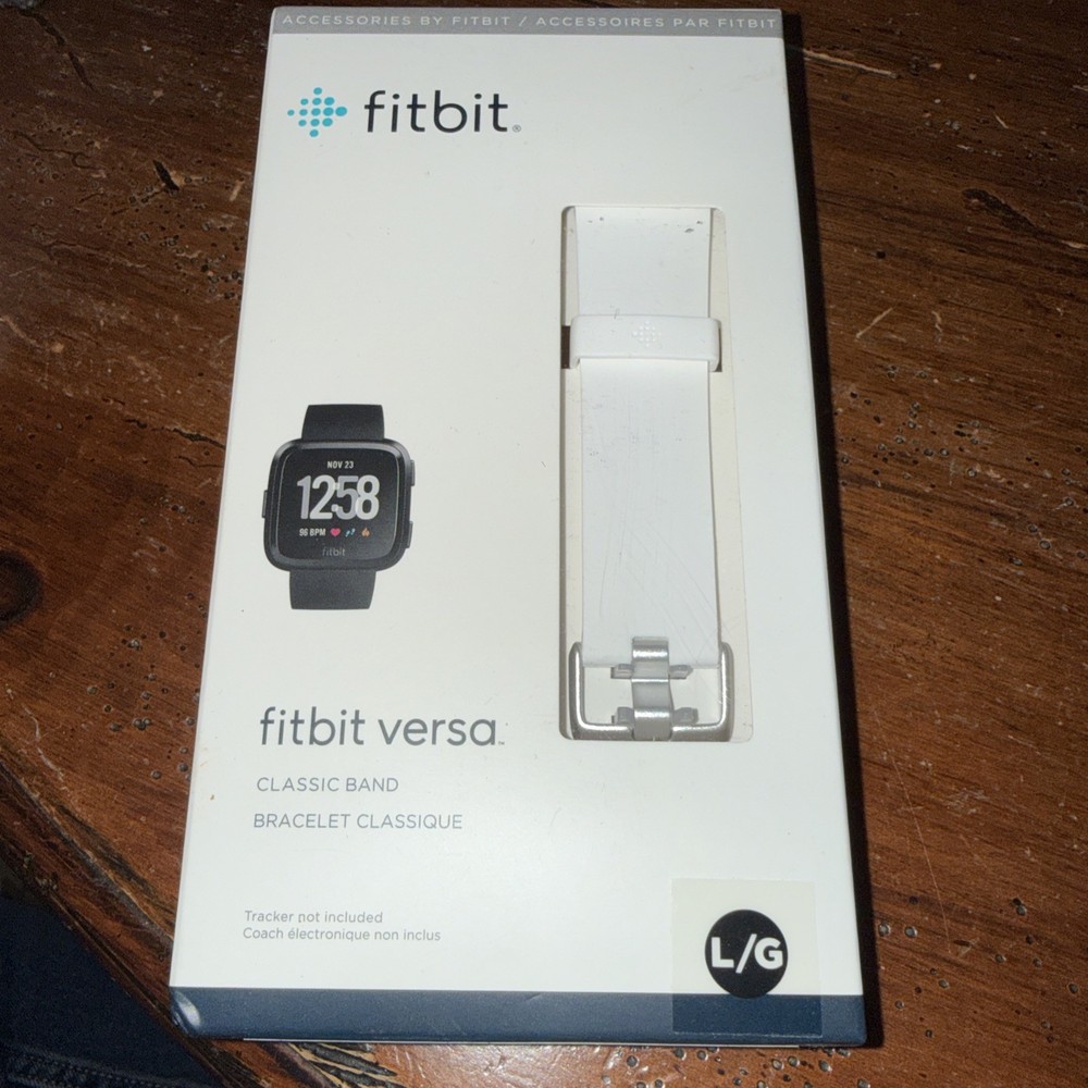 Fitbit Versa Classic Band - Authentic Brand New Sealed - White Large