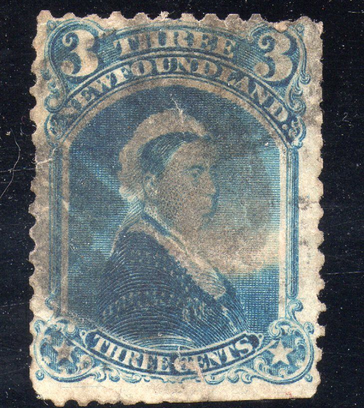NEWFOUNDLAND Sc #34 F-VF   (Fault)