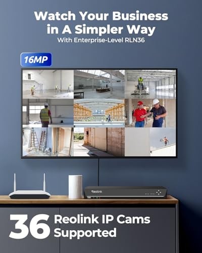 36CH Network Video Recorder for Home Security Camera System, Only Work with