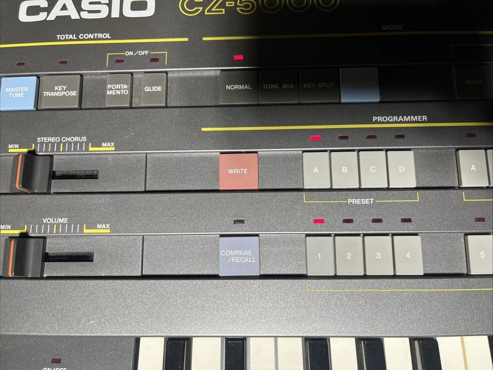 Casio CZ-5000 Keyboard Synthesizer, 61 Key