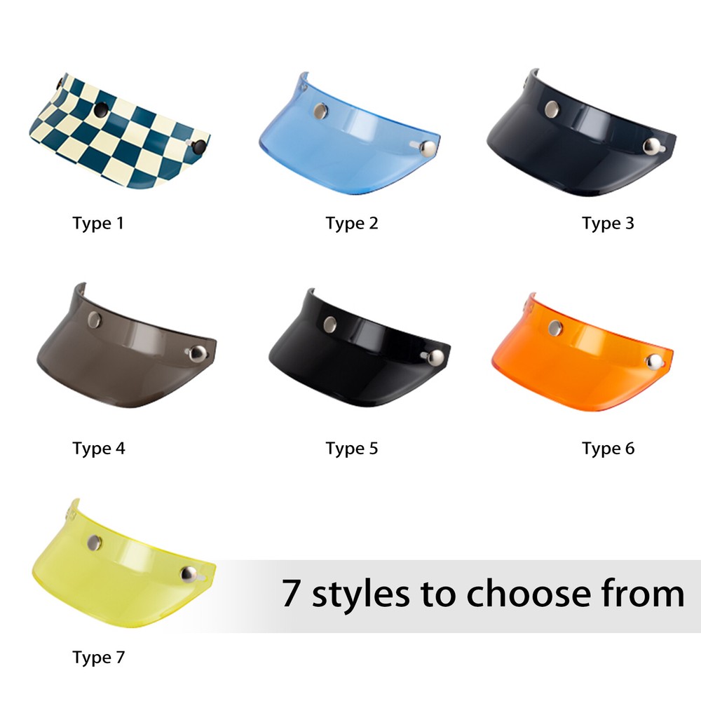 Motorcycle Visor Motorcycle 3/4 Open - G3Z4