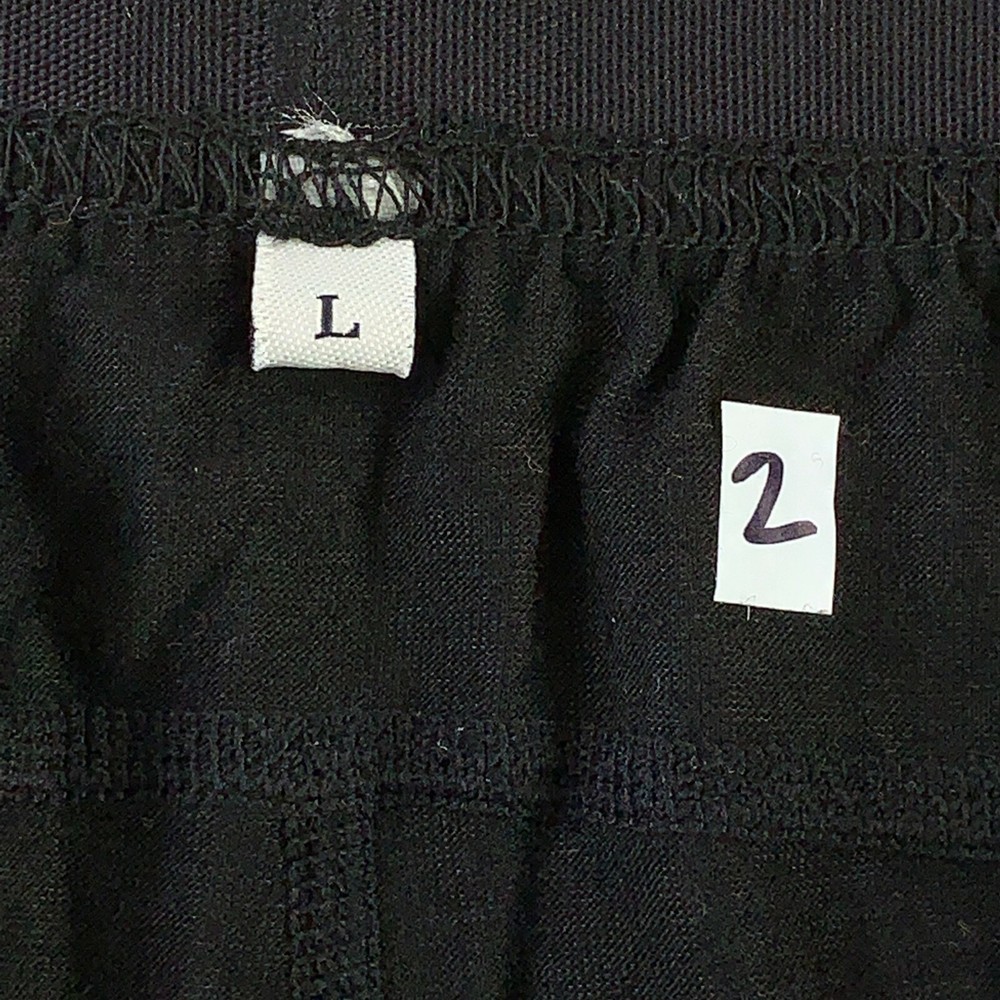 Men's Size Large Black Jersey Knit Base Layer Pants New