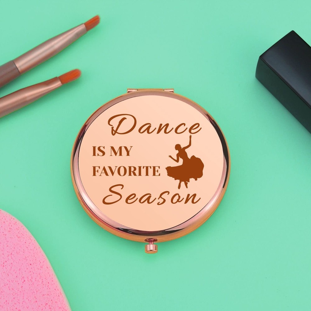 Dance Lover Gift for Women Dancer Gift Compact Makeup Mirror for Dance Studen...