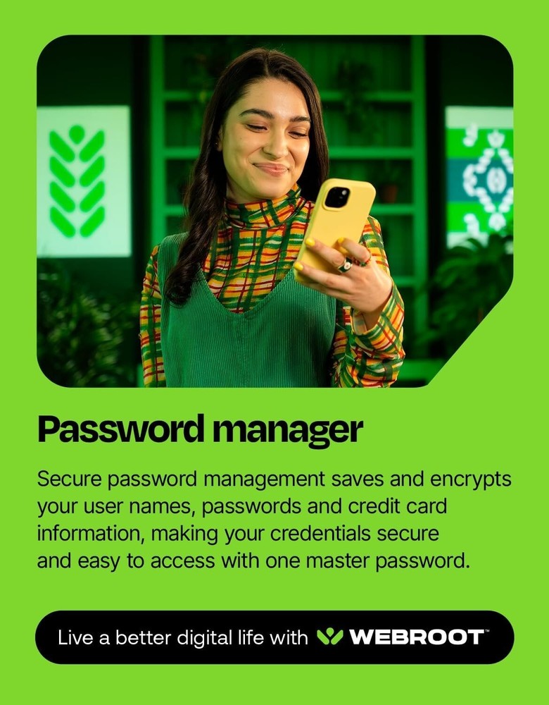 Internet Security Plus 2025 - 3 Device Antivirus + Password Manager Keycard