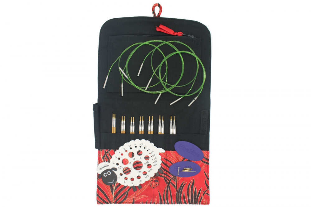 Hiya BAMBOO Standard Interchangeable knitting needle set, SMALL, 4 "