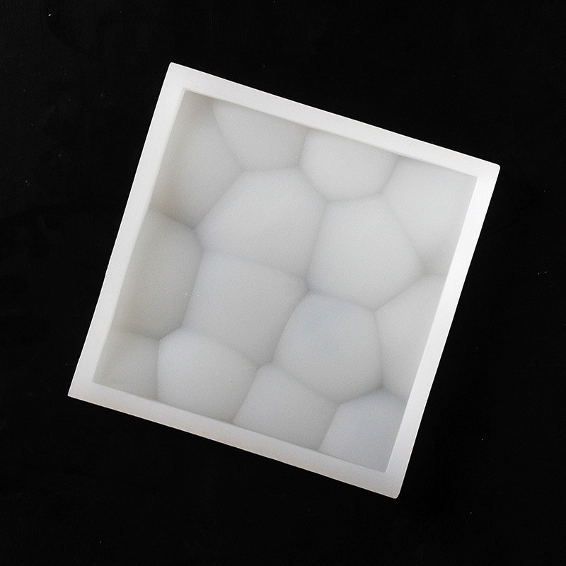 Silicone Mold Square Cement Concrete Wall Panel Mould 3D Wall Facing Decorative