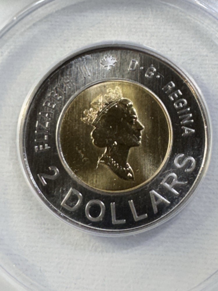 2000 Canada 2 Dollar Knowledge Specimen Graded SP 69 by ANACS