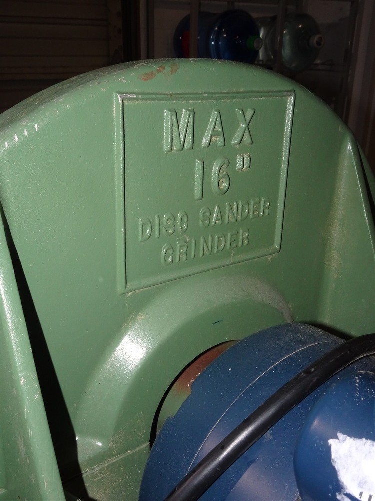 Max Universal 16" Disc Sander & Grinder w/Lesson 1.5 HP Motor