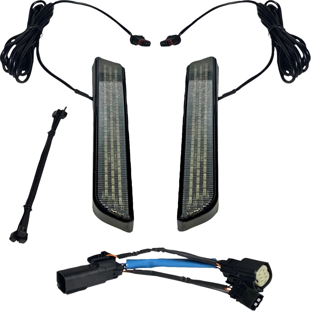 CUSTOM DYNAMICS 2040-2657 CD-FORK-SS6-SB LED Front Fork Lightz™ - Smoke - Black