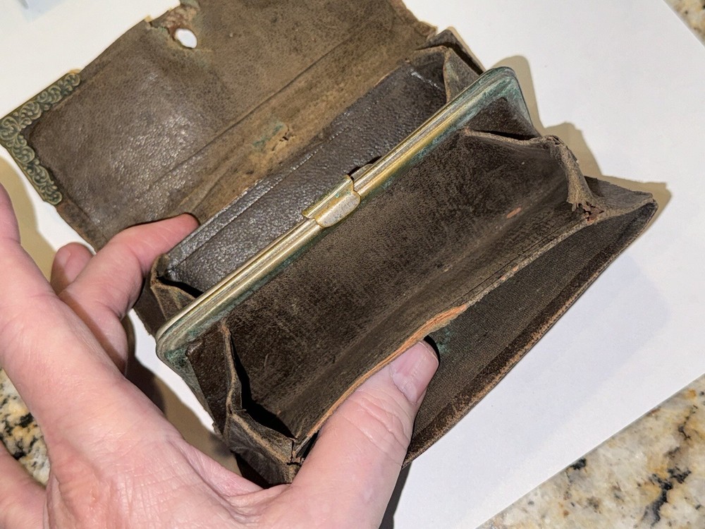 Antique Leather Fly & Leader Wallet