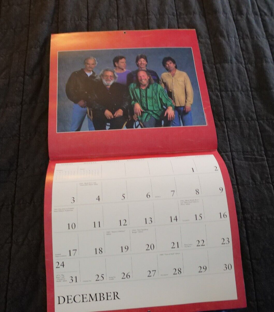Vintage Grateful Dead 1995 Calendar