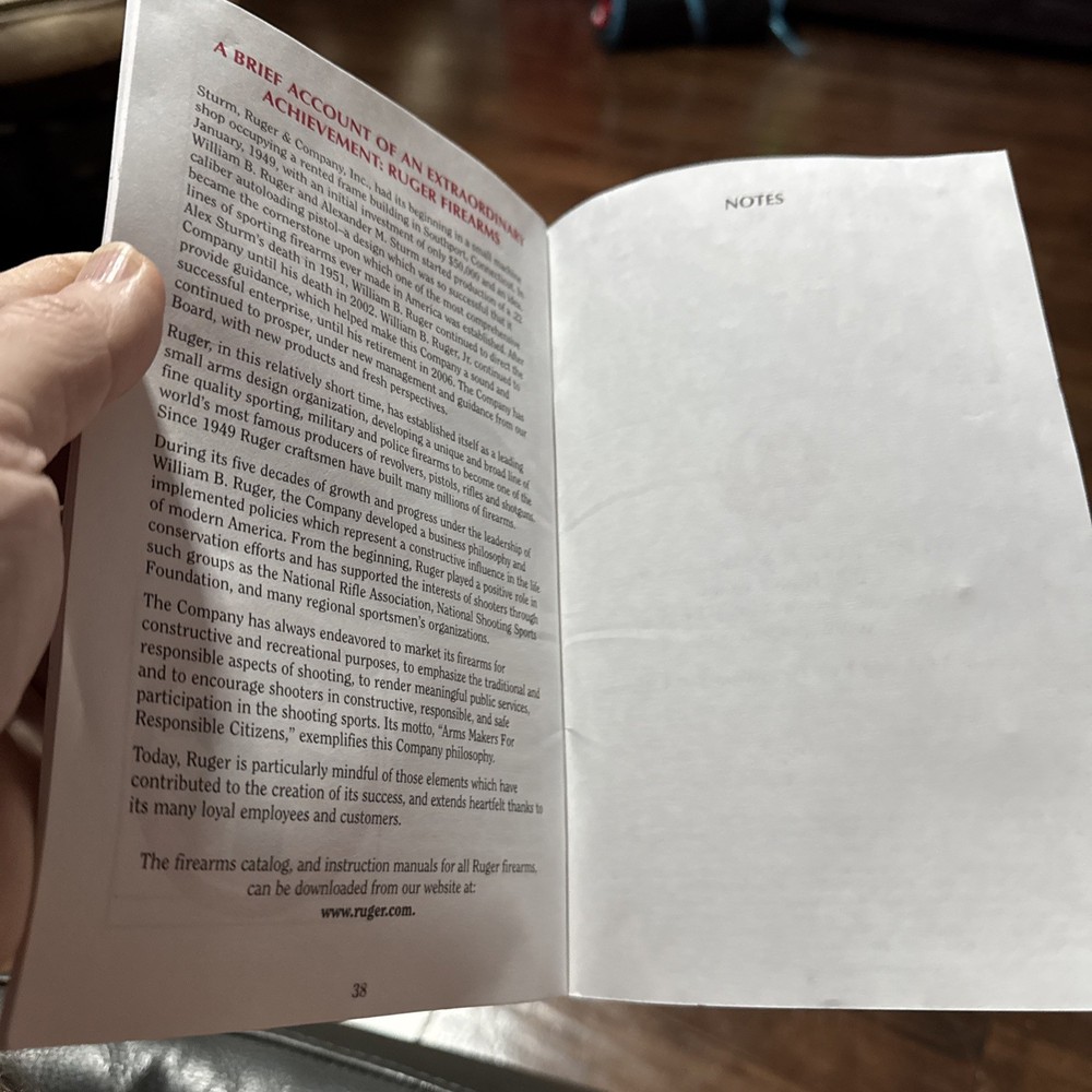 Ruger Lc9 Instruction Manual 2011 39 Pages