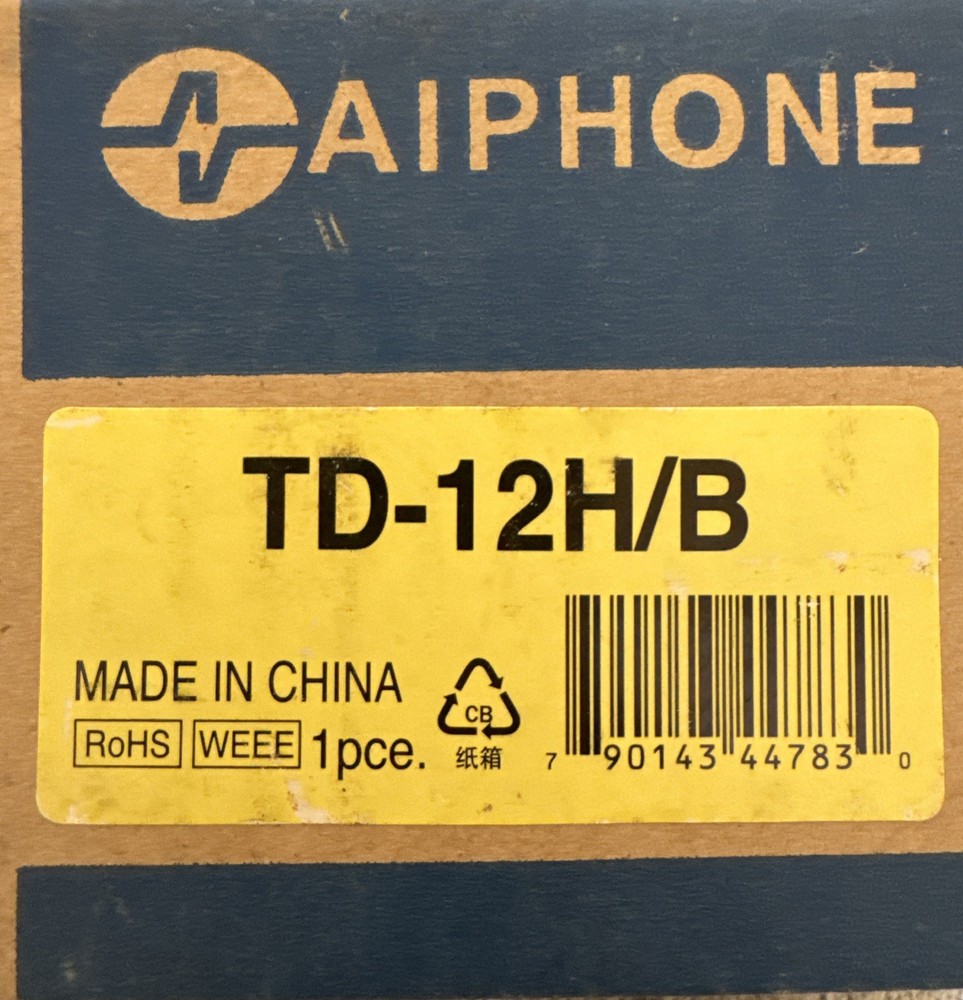 AIPHONE #TD-3H/B, New, HEHI-2377