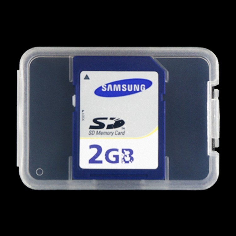 5pcs Clear Plastic Memory Card Case Holder For SD SDHC Micro SD Adapter
