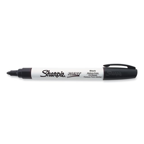 Sharpie 35549 Permanent Paint Marker, Medium Bullet Tip, Black