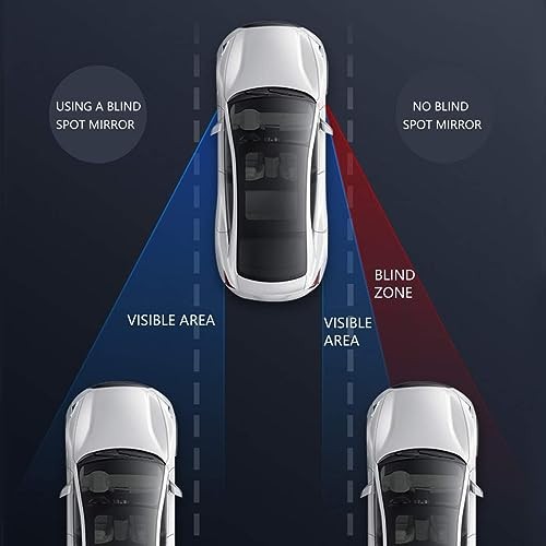 Blind Spot Mirror, Rectangle Adjustable Car Auxiliary Adhesive Rectangle