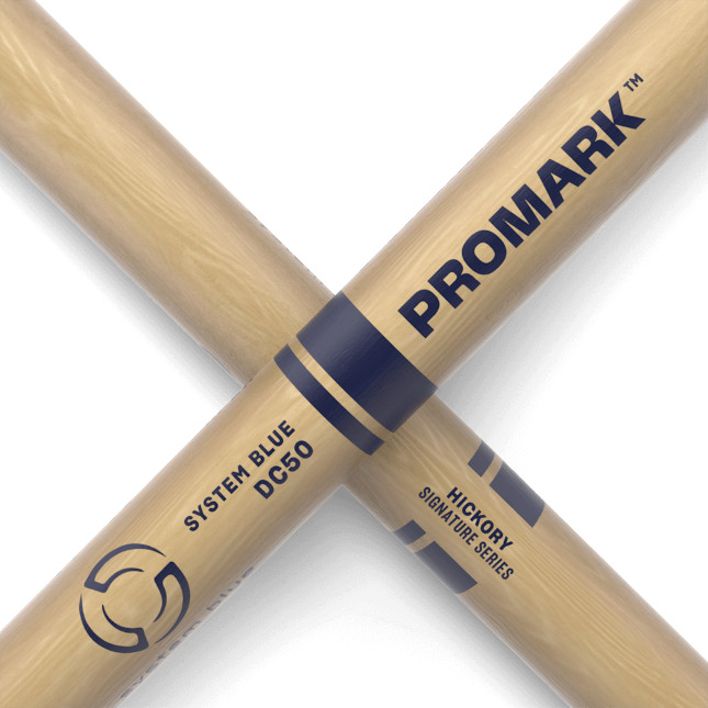 6 PACK Promark System Blue Marching Snare Drum Sticks DC50