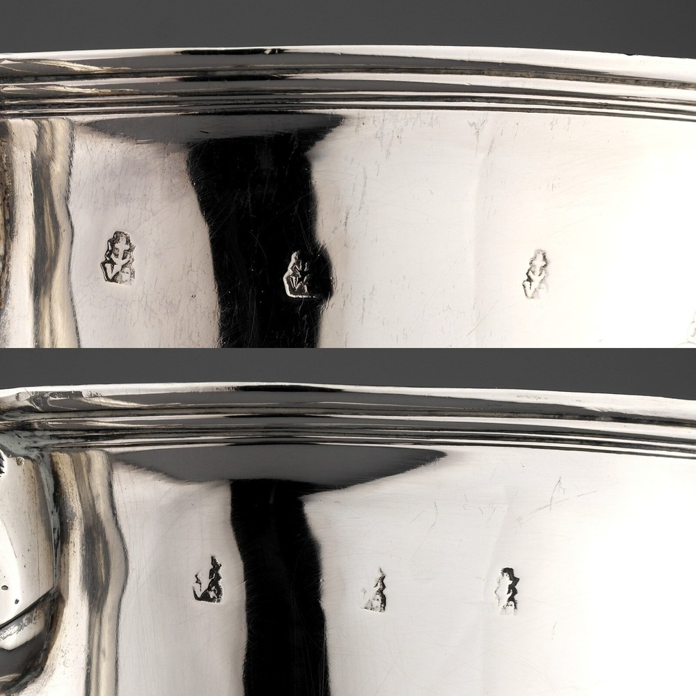 Rare Provincial / London Queen Anne Solid Silver Cup Cover. Unattributed Mark.