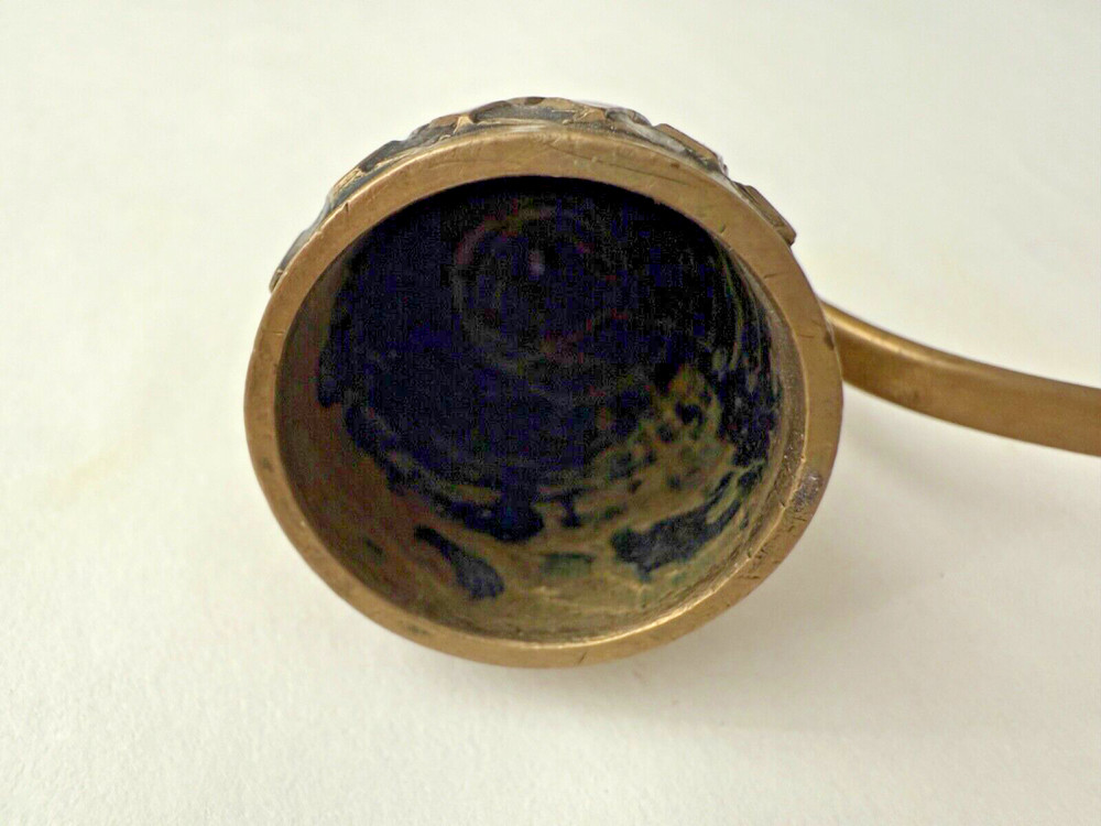 CHINESE BRASS CANDLE SNUFFER MARK CHINA